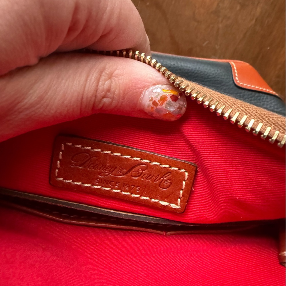 Dooney & Bourke Black and Brown Messenger Bag - Picture 9 of 11